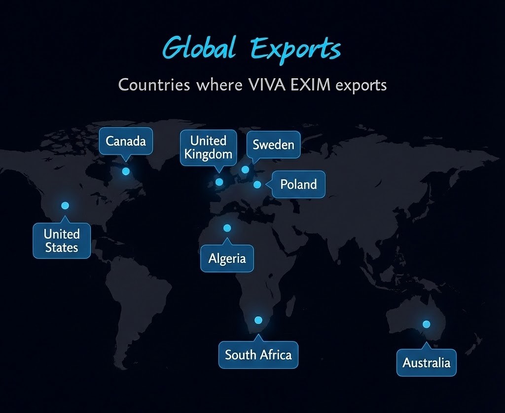 Countries where VIVA EXIM exports